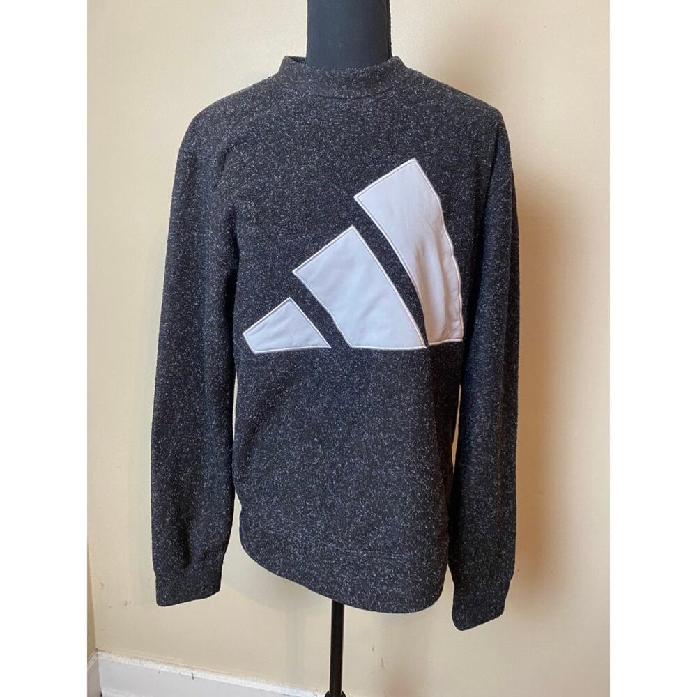 adidas TP Polar Crew Neck Sweatshirt black mens small